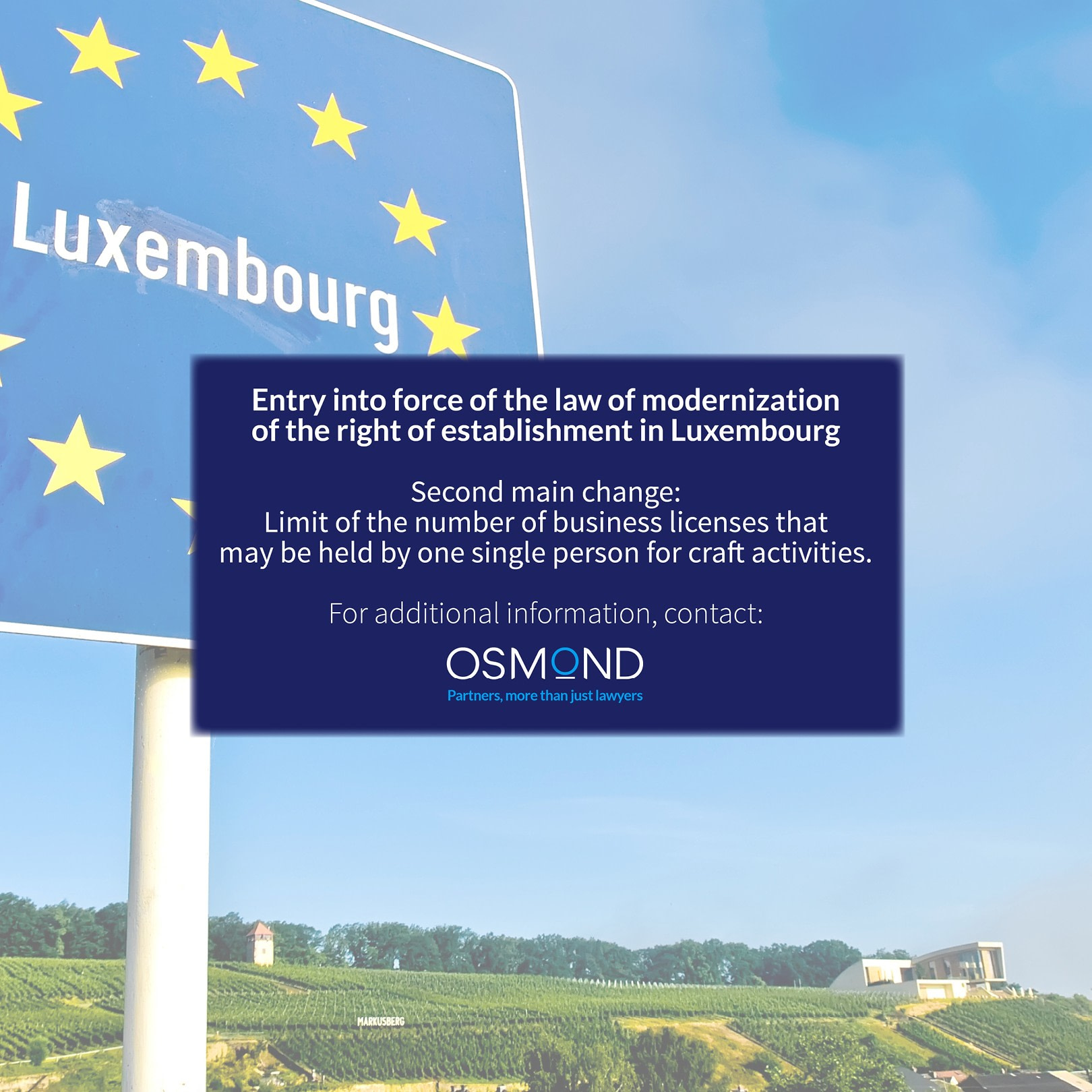 Osmond modernisation du droit d'établissement au Luxembourg-2
